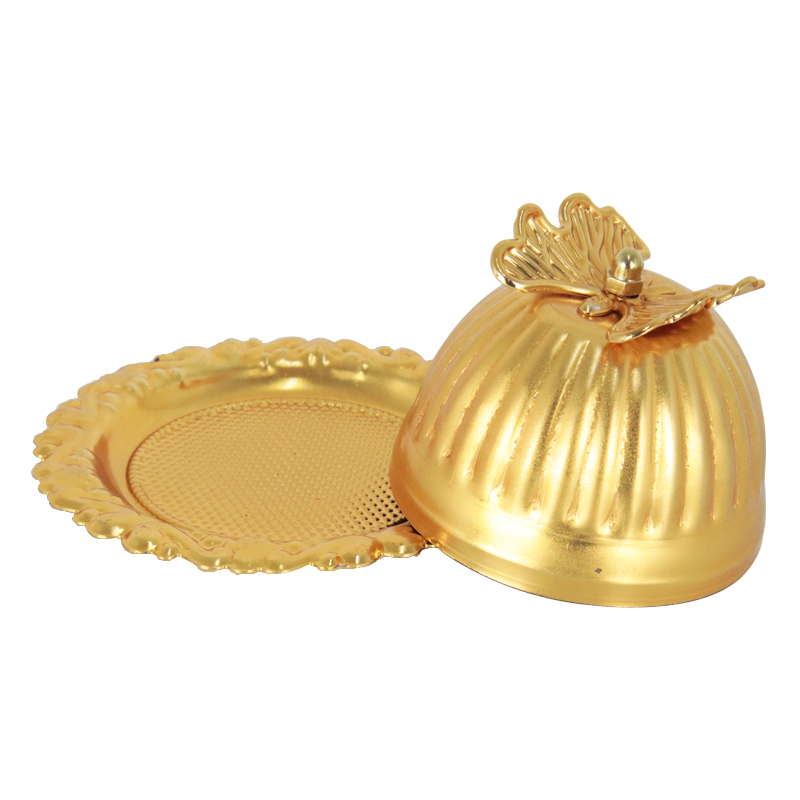 MINI BONBONNIERE DECO METAL 10X6 CM MODELE OR 