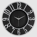 HORLOGE DECORATIVE MURALE 34 CM MIX OR/GRIS