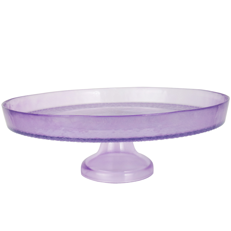 PLATEAU DE PRESENTATION DECO AVEC PIED EN VERRE 33X11 CM