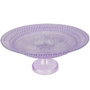 PLATEAU DE PRESENTATION DECO AVEC PIED EN VERRE 33X10 CM