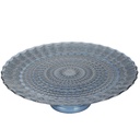 PLATEAU DE PRESENTATION DECO AVEC PIED EN VERRE 33X10 CM