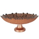 PLATEAU DE PRESENTATION DECO AVEC PIED EN VERRE 32X12 CM