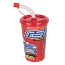 GOBELET ENFANT 400 CC AVEC PAILLE COULEURS MIX 