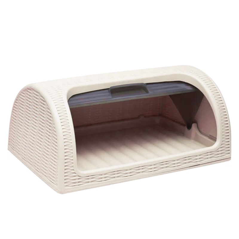 BOITE A PAIN 28X19X42 CM AVEC BOITE INDIVIDUELLE COULEUR BEIGE