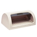 BOITE A PAIN 28X19X42 CM AVEC BOITE INDIVIDUELLE COULEUR BEIGE