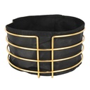 PANIER A PAIN DECO METAL 20*11 CM MODELE OR