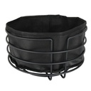 PANIER A PAIN DECO METAL 20*11 CM COULEUR NOIRE