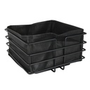 PANIER A PAIN DECO METAL 20*20*11 CM COULEUR NOIRE