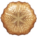 ASSIETTE DECO 16 CM MIX OR/CUIVRE/ROUGE
