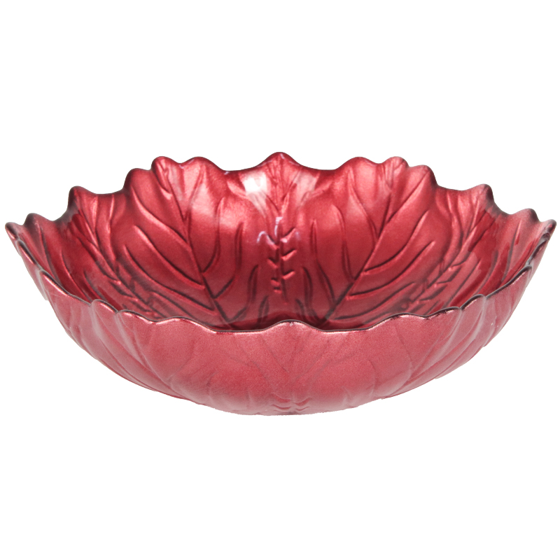 ASSIETTE DECO 16 CM MIX OR/CUIVRE/ROUGE