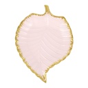 PLAT CERAMIQUE 27X20X3 CM MIX ROSE/BLANC/VERT/NOIR