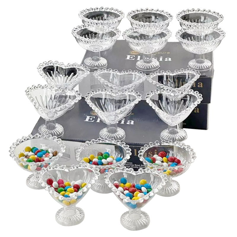 PRESENTOIR DECORATIF AVEC PIED CRYSTAL TRANSPARENT
