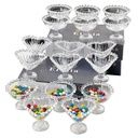 PRESENTOIR DECORATIF AVEC PIED CRYSTAL TRANSPARENT