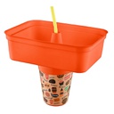SET SNACK 2 EN 1 23X17X19 CM MIX JAUNE/ORANGE/ROUGE