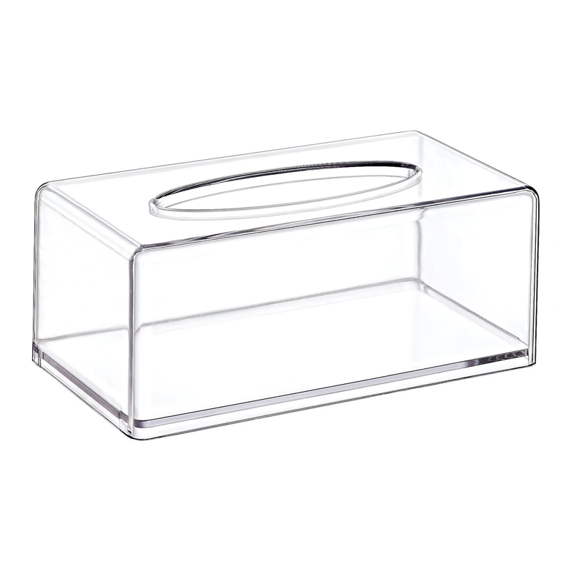 PORTE PAPIER CRYSTAL PLASTIQUE TRANSPARENT AVEC BOITE 21X12 CM