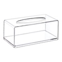 PORTE PAPIER CRYSTAL PLASTIQUE TRANSPARENT AVEC BOITE 21X12 CM