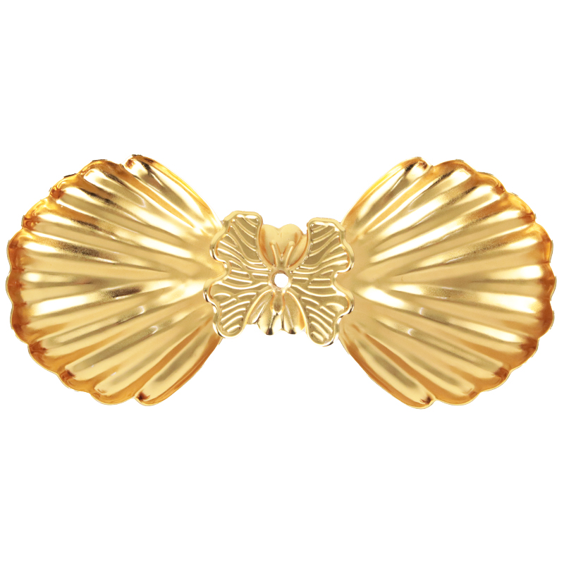PRESENTOIR DECO METAL 2 COMPARTIMENTS 8X7 / 18X8 CM MODELE OR