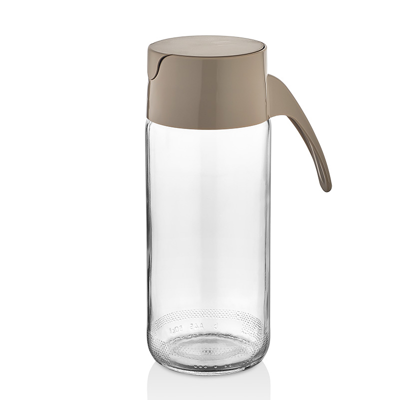 BOUTEILLE HUILE 500 CC EN VERRE MIX BEIGE/NOIR/CREME