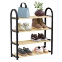 MEUBLE CHAUSSRES EN BOIS 4 NIVEAUX 64X18X50 CM 