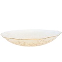 BOL FRUIT DECO EN VERRE 40 CM TRANSPARENT AMBRE 