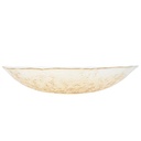 BOL FRUIT DECO EN VERRE 40 CM TRANSPARENT AMBRE 