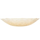 BOL FRUIT DECO EN VERRE 40 CM  TRANSPARENT AMBRE