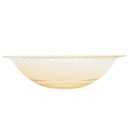 BOL FRUIT DECO EN VERRE 30 CM  TRANSPARENT AMBRE