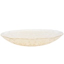 BOL FRUIT DECO EN VERRE 33 CM  TRANSPARENT AMBRE