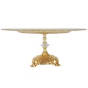 PLATEAU DE PRESENTATION AVEC PIED METAL 33X14 CM 