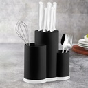 PORTE COUVERTS 23X20X11 CM MIX NOIR/BLANC