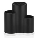 PORTE COUVERTS 23X20X11 CM MIX NOIR/BLANC