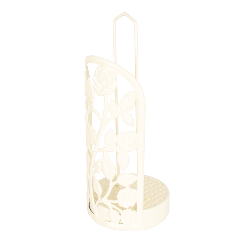 PORTE PAPIER DECO METAL COULEUR BEIGE