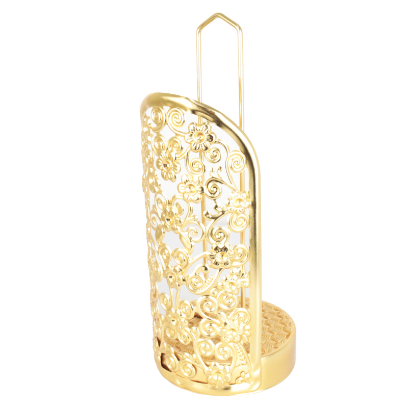 PORTE PAPIER DECO METAL MODELE OR