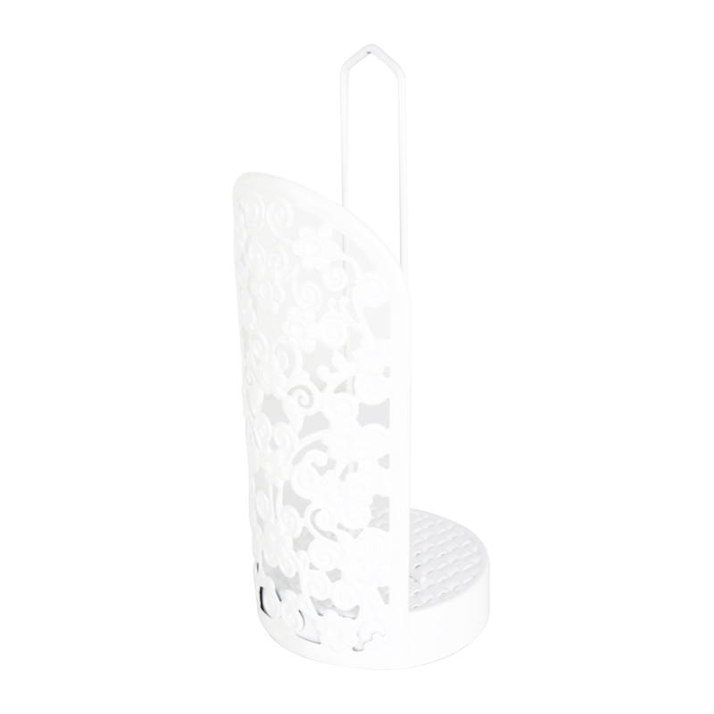 PORTE PAPIER DECO METAL COULEUR BLANC