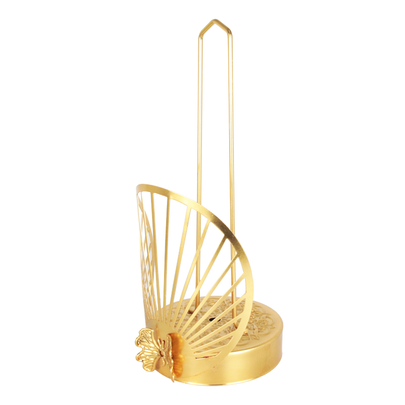 PORTE PAPIER DECO METAL MODELE OR