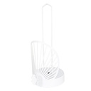 PORTE PAPIER DECO METAL COULEUR BLANC
