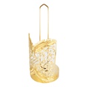 PORTE PAPIER DECO METAL MODELE OR