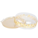 CLOCHE A GATEAU EN VERRE 30X10 CM MODELE OR