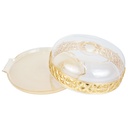 CLOCHE A GATEAU EN VERRE 30X10 CM MODELE OR