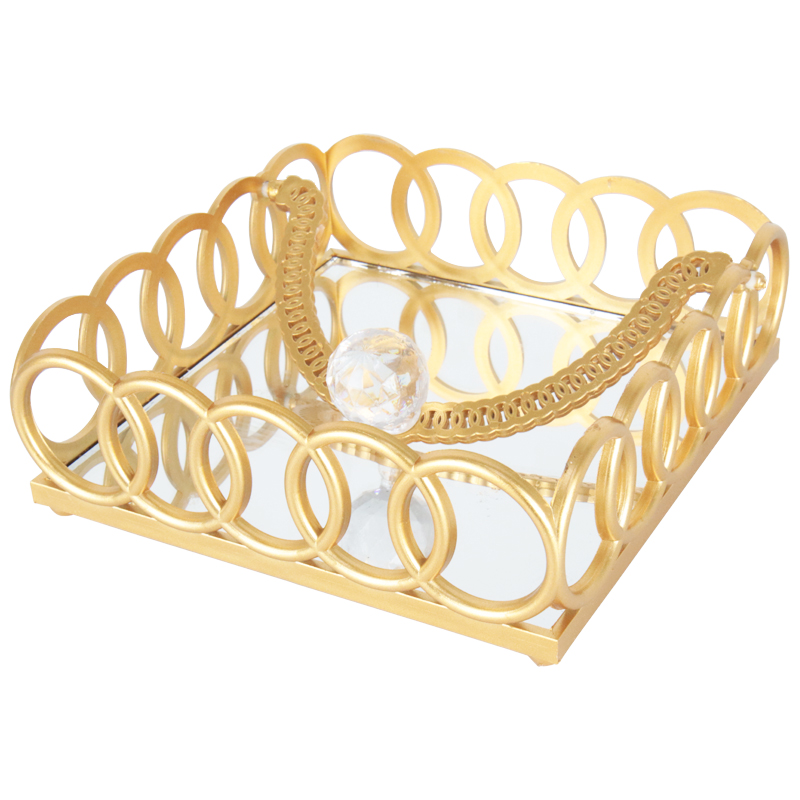 PORTE PAPIER PLASTIQUE 17X17X6 CM SANS EMBALLAGE MODELE OR