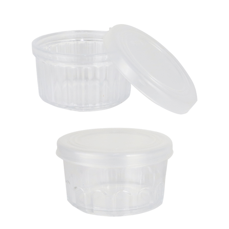 RAMEQUIN EN CRYSTAL PLASTIQUE AVEC COUVERCLE 10X6 CM