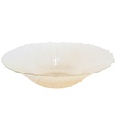 BOL FRUIT DECO EN VERRE 30 CM TRANSPARENT AMBRE 