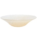 BOL FRUIT DECO EN VERRE 30 CM TRANSPARENT AMBRE 