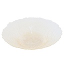 BOL FRUIT DECO EN VERRE 30 CM TRANSPARENT AMBRE 