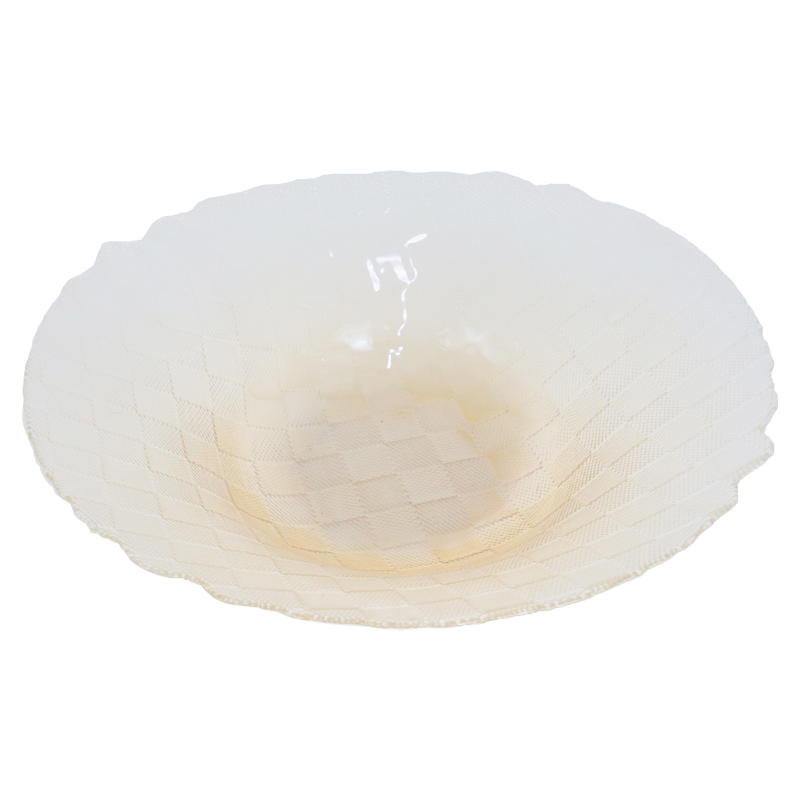 BOL FRUIT DECO EN VERRE 30 CM TRANSPARENT AMBRE 
