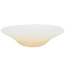 BOL FRUIT DECO EN VERRE 30 CM TRANSPARENT AMBRE 