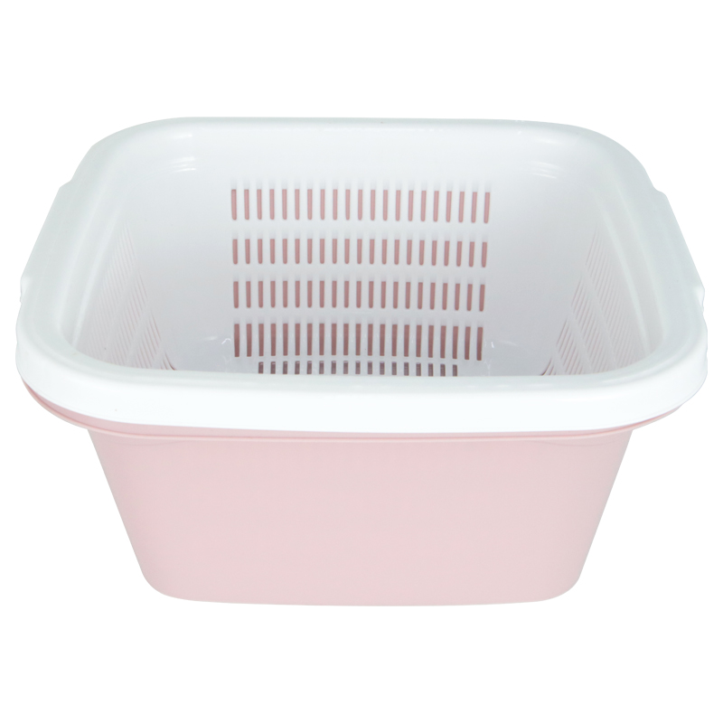 BASSINE AVEC FILTRE 4 LITRES EN PLASTIQUE MIX BLEU/ROSE/ROUGE/GRIS