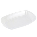 PLAT CRYSTAL PLASTIQUE TRANSPARENT 25 CM