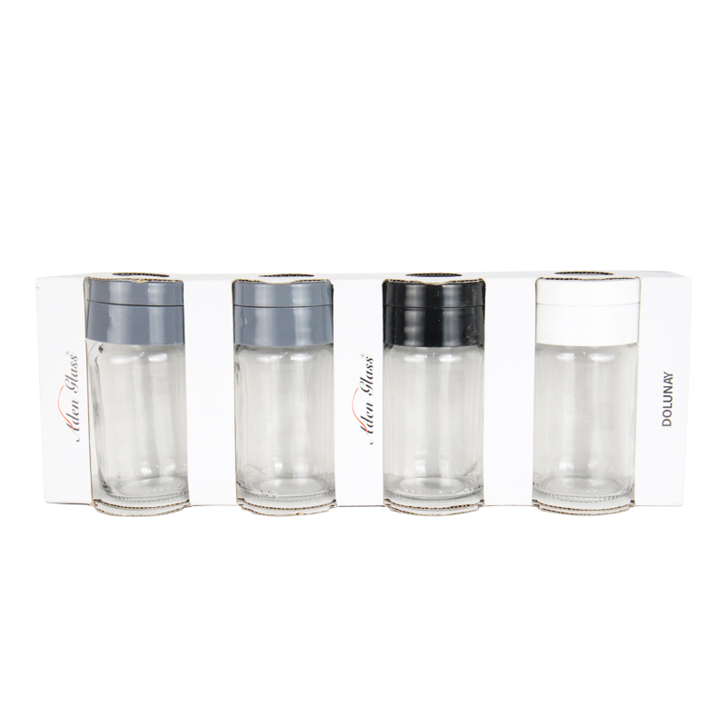SET 4 POTS EPICES EN VERRE 105 CC 