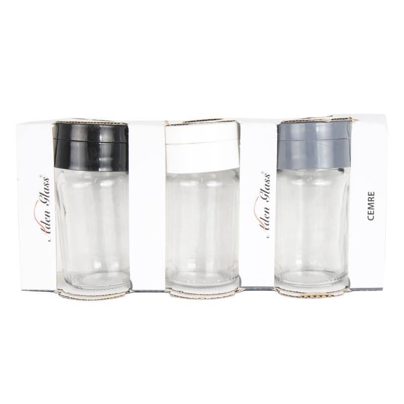 SET 3 POTS EPICES EN VERRE 105 CC 